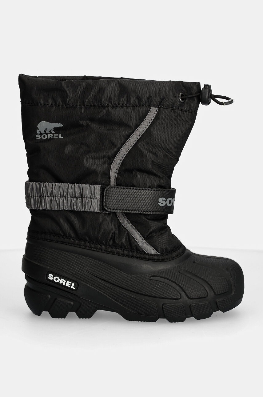 Дитячі чоботи Sorel CHILDRENS FLURRY BO колір чорний 2114082