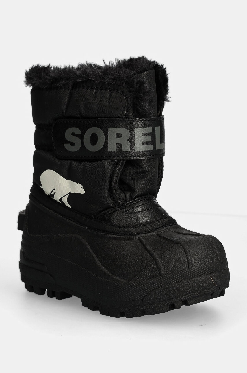 Sorel cizme de iarna copii TODDLER SNOW COMMAND culoarea negru, 2114101 Sorel cizme de iarna copii TODDLER SNOW COMMAND culoarea negru, 2114101