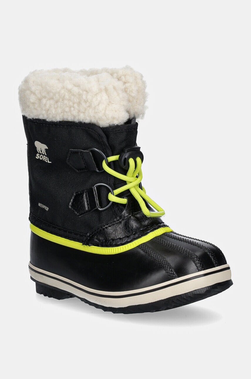 Sorel cizme de iarna copii CHILDRENS YOOT PAC culoarea negru, 2114112