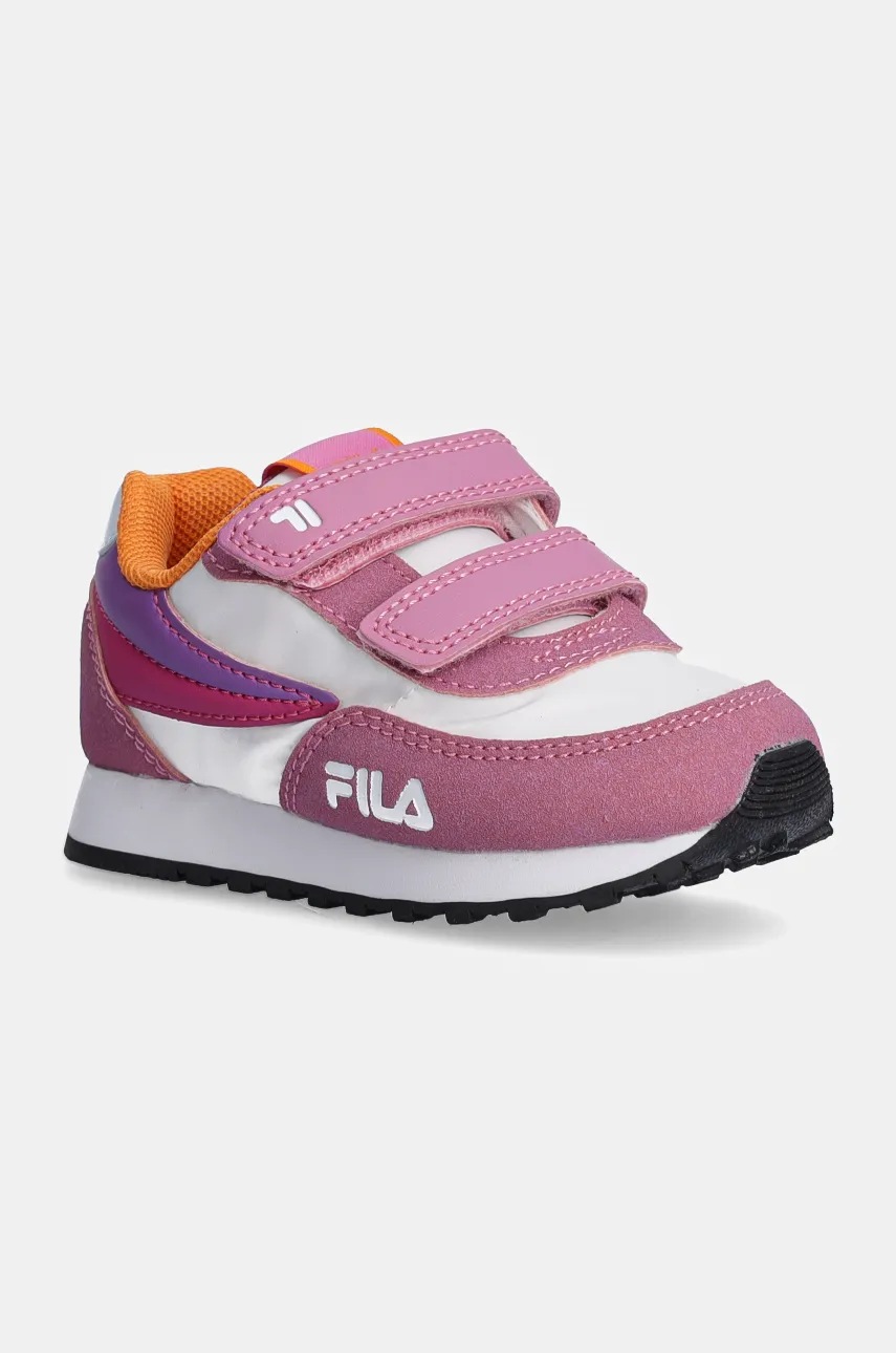 Fila sneakers pentru copii ORBIT REVOLUTION velcro culoarea violet, FFK0222