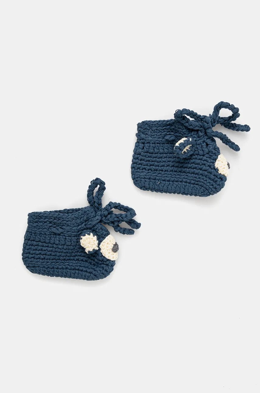 Тапочки для малышей United Colors of Benetton цвет бирюзовый 6VEEA8009 Тапочки для малышей United Colors of Benetton цвет бирюзовый 6VEEA8009