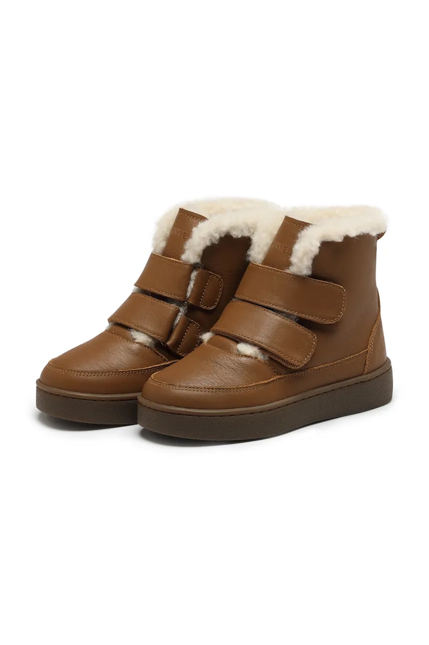 Детские замшевые зимние ботинки Donsje Clenn Boots цвет синий 2017700 Детские замшевые зимние ботинки Donsje Clenn Boots цвет синий 2017700