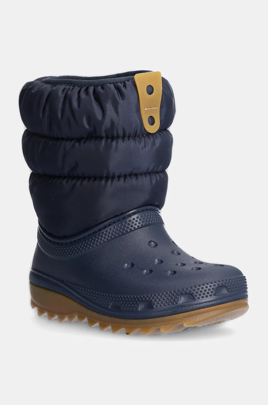 Crocs cizme de iarna copii CLASSIC NEO PUFF BOOT culoarea albastru marin, 207683 Crocs cizme de iarna copii CLASSIC NEO PUFF BOOT culoarea albastru marin, 207683
