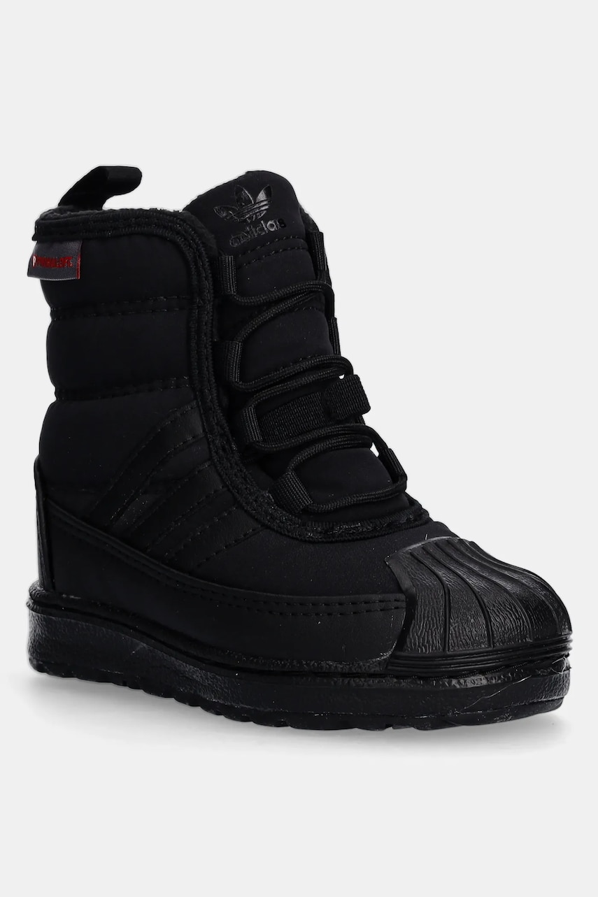 adidas Originals cizme de iarna pentru copii SUPERSTAR 360 BOOT 2.0 culoarea negru, ID9724
