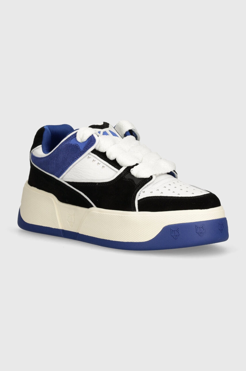Naked Wolfe sneakers din piele Kash Nubuck Leather Blue Naked Wolfe sneakers din piele Kash Nubuck Leather Blue