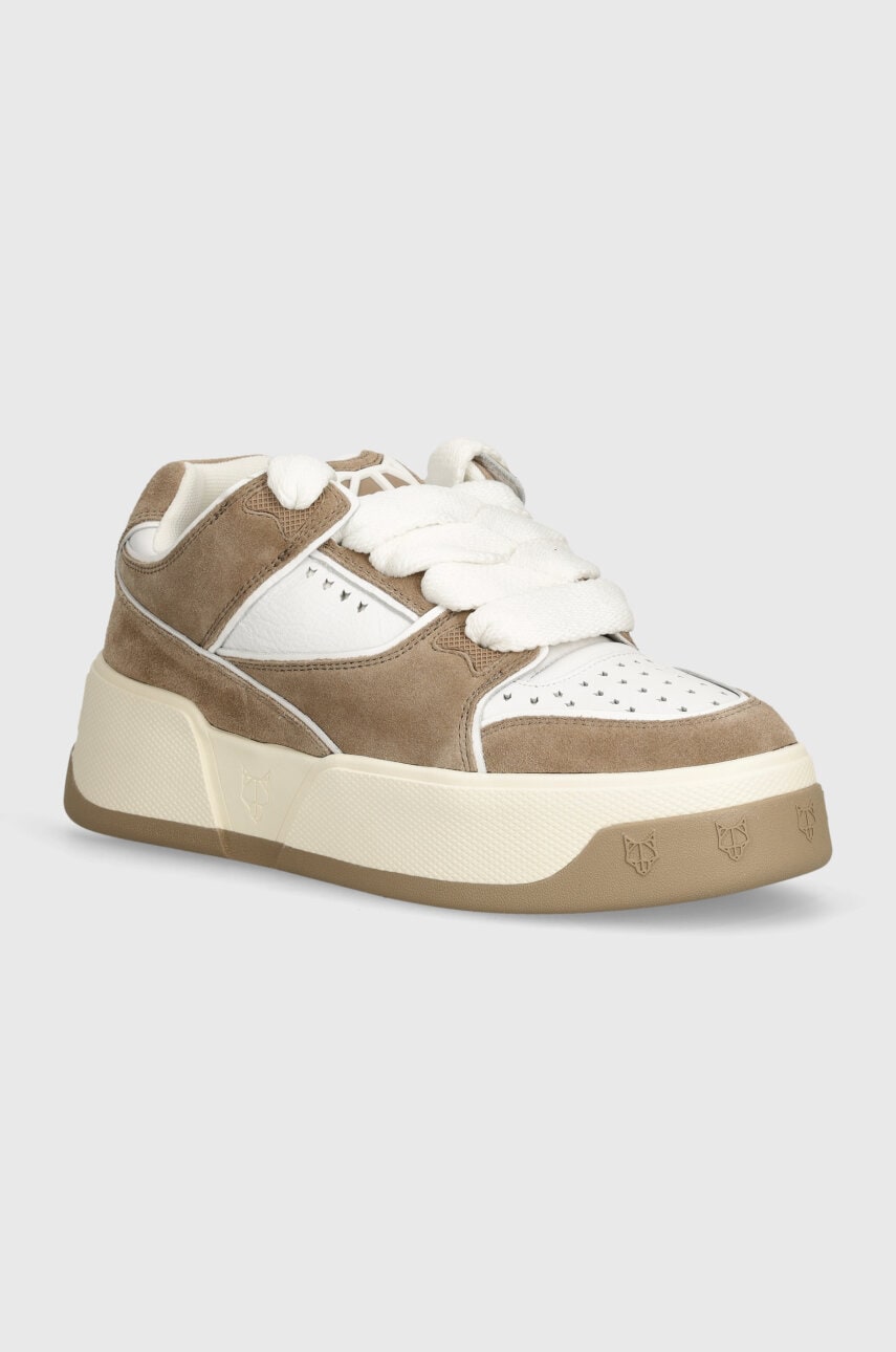 Naked Wolfe sneakers din piele culoarea bej, Kash Suede Taupe Naked Wolfe sneakers din piele culoarea bej, Kash Suede Taupe