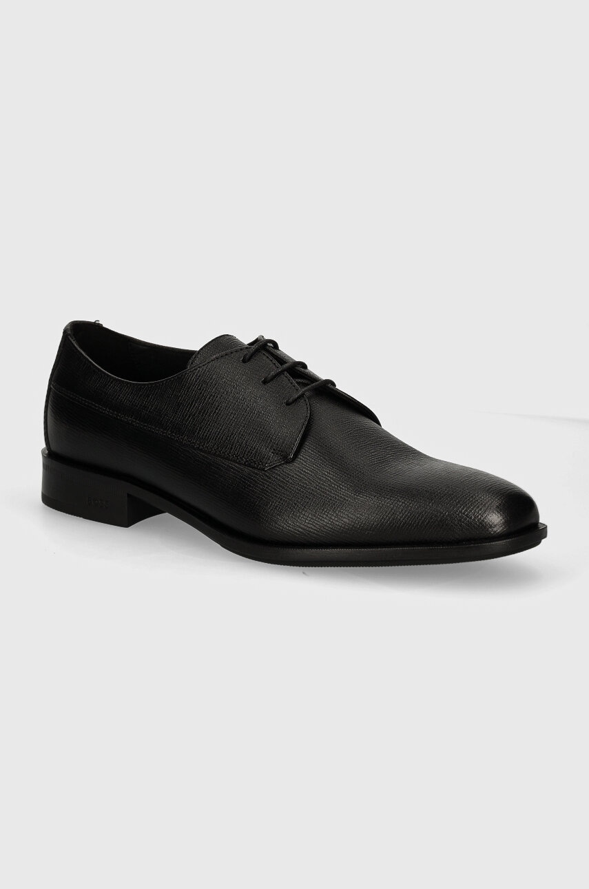 BOSS pantofi de piele Colby barbati, culoarea negru, 50523042 BOSS pantofi de piele Colby barbati, culoarea negru, 50523042
