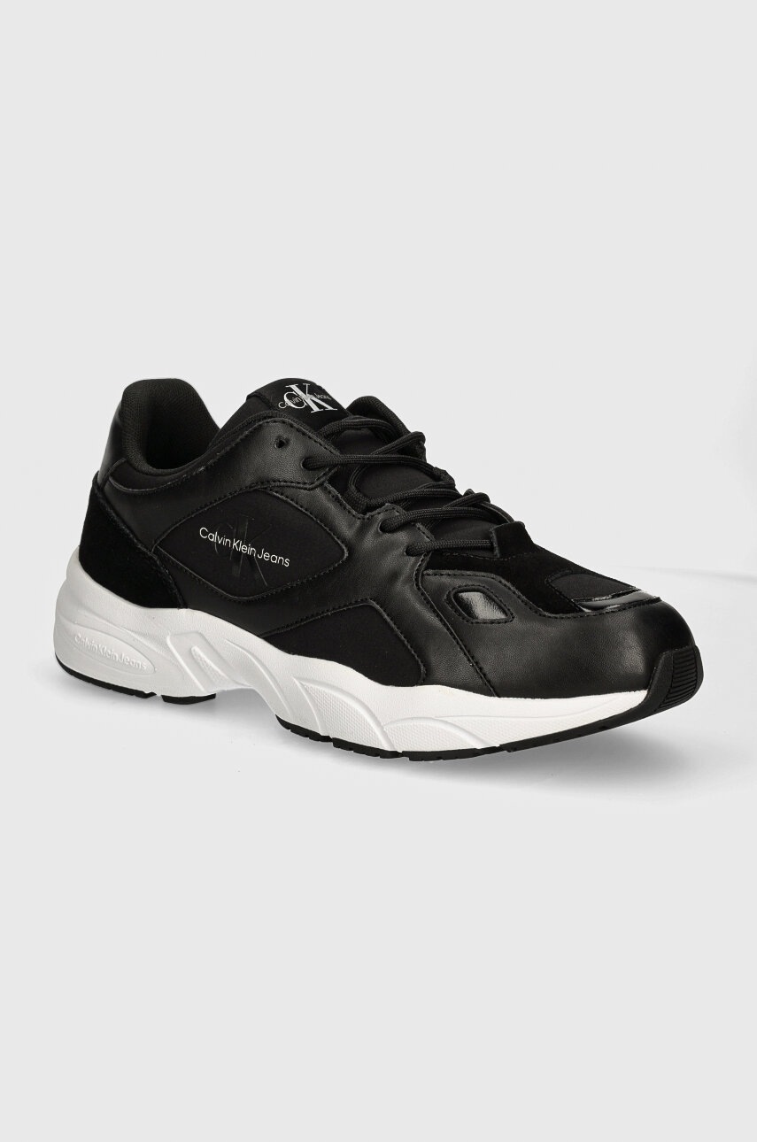 

Маратонки Calvin Klein Jeans RETRO TENNIS LOW LACEUP MTL в черно YM0YM00985, Черен