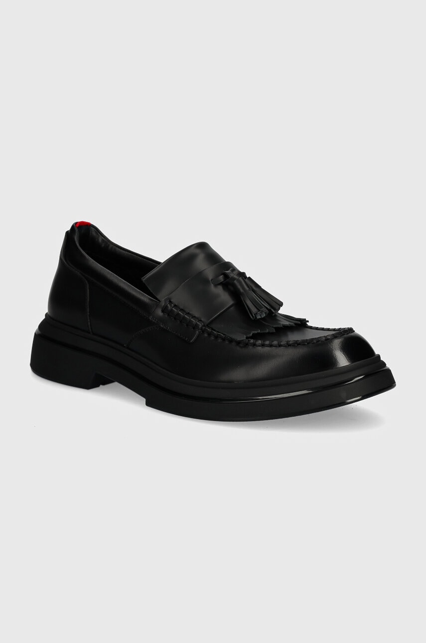 HUGO mocasini Rikky barbati, culoarea negru, 50522982