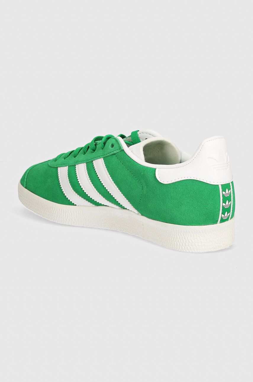 Superge Iz Semiša Adidas Originals Gazelle Zelena Barva, IG2092