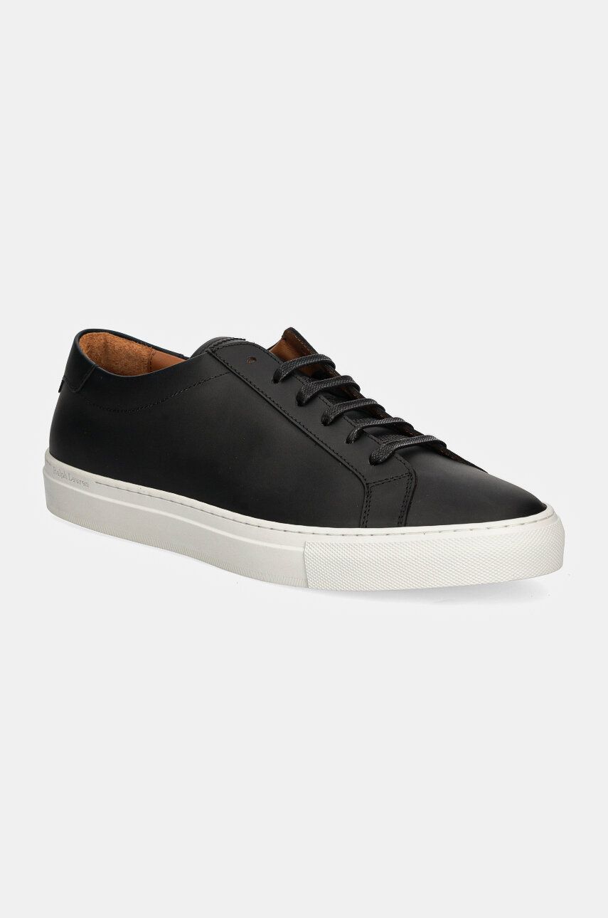 Kožené tenisky Polo Ralph Lauren Jermain Lux černá barva, 809913531002