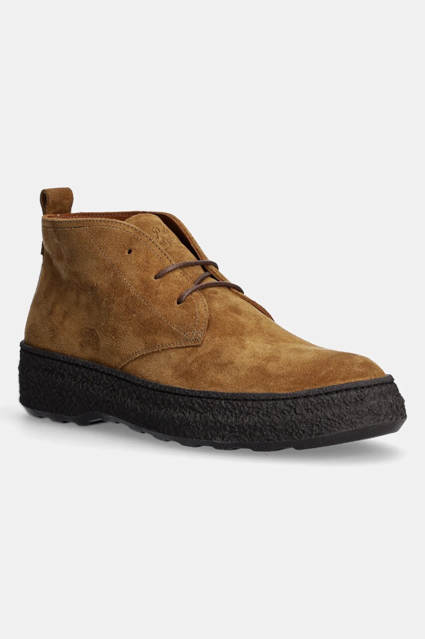 Levně Semišové boty Polo Ralph Lauren Aldis Chukka pánské, hnědá barva, 812958779001