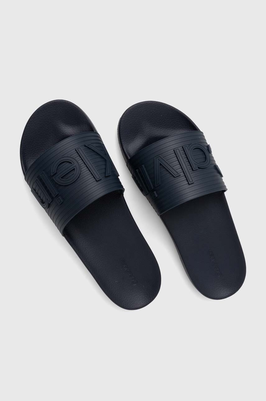 

Чехли Calvin Klein HM0HM01519 в тъмносиньо POOL SLIDE, Тъмносин