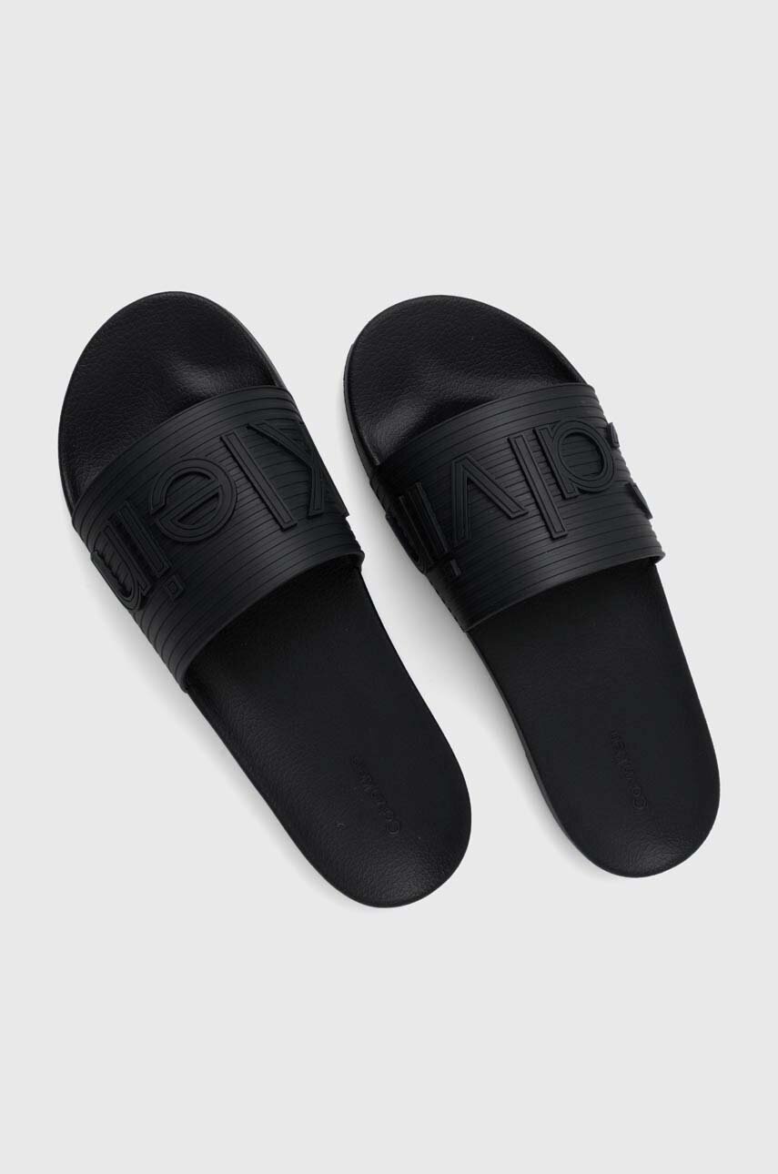 

Чехли Calvin Klein HM0HM01519 в черно POOL SLIDE, Черен
