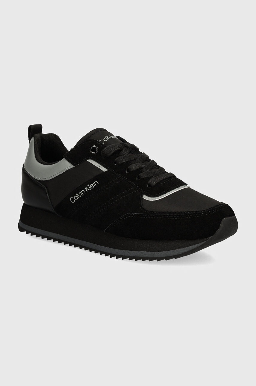 

Маратонки Calvin Klein HM0HM01495 в черно LOW TOP LACE UP MIX, Черен