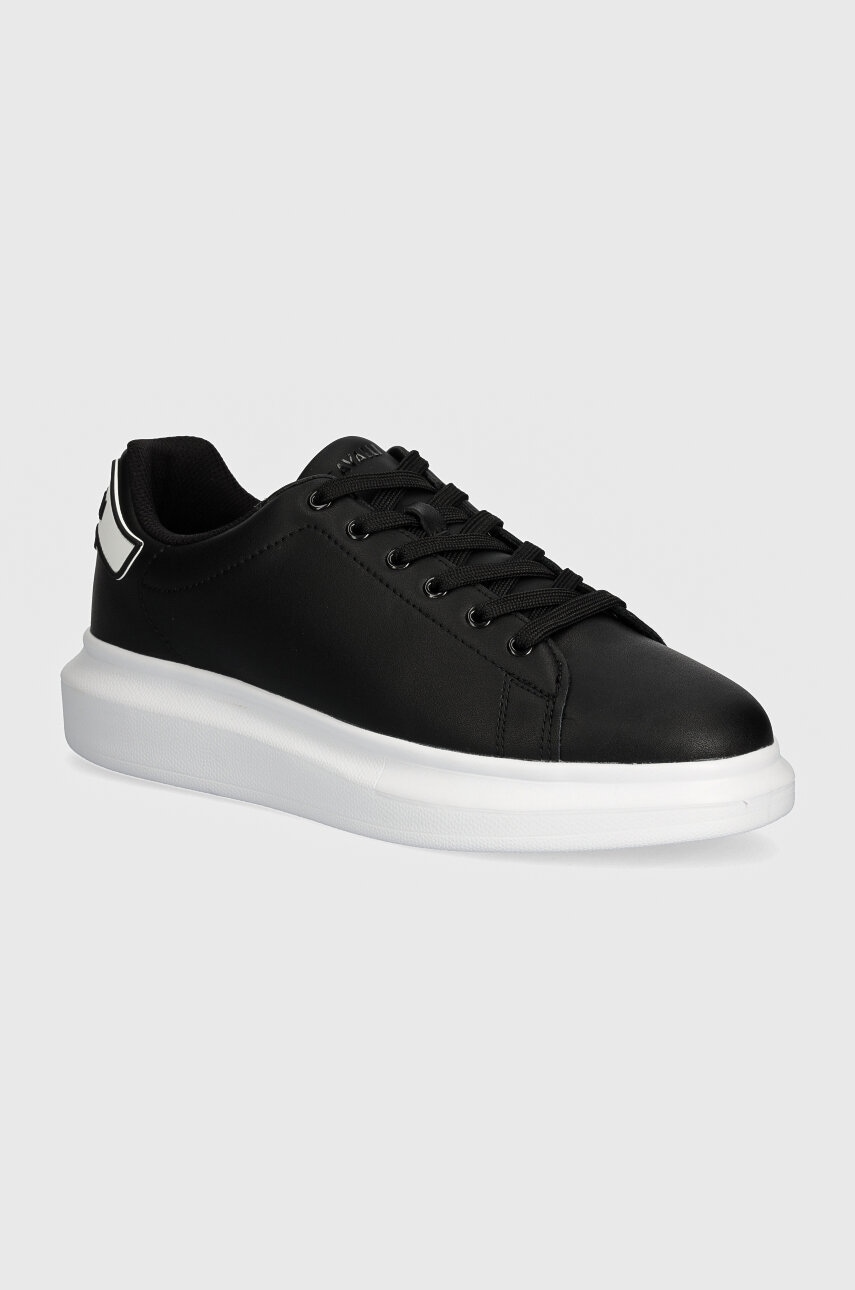 Just Cavalli sneakers din piele culoarea negru, 77QA3SB2