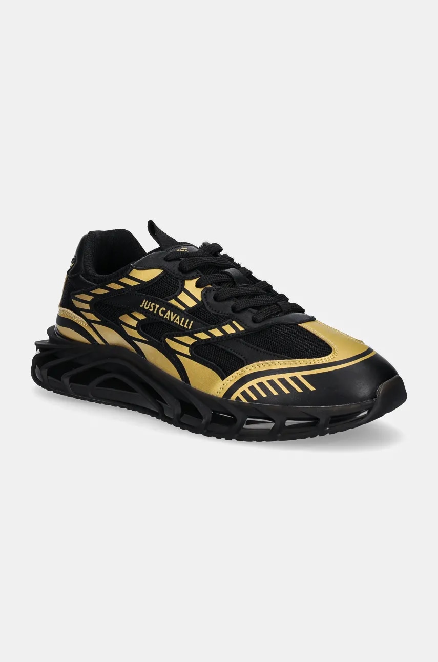 Just Cavalli sneakers culoarea negru, 77QA3SQ2 Just Cavalli sneakers culoarea negru, 77QA3SQ2
