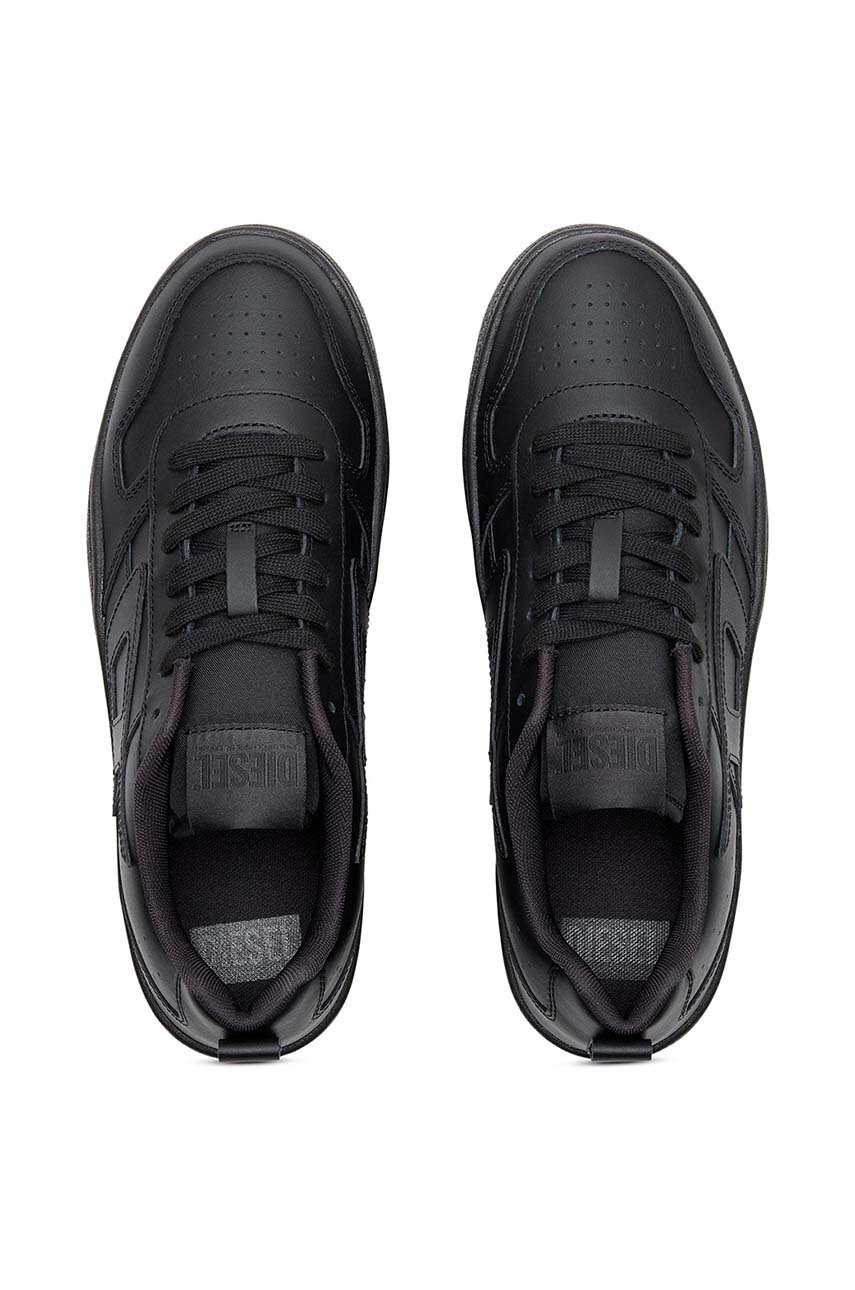 Δερμάτινα αθλητικά παπούτσια Diesel S-Ukiyo V2 Low χρώμα: μαύρο, Y03363-P5576-T8013 φωτογραφία