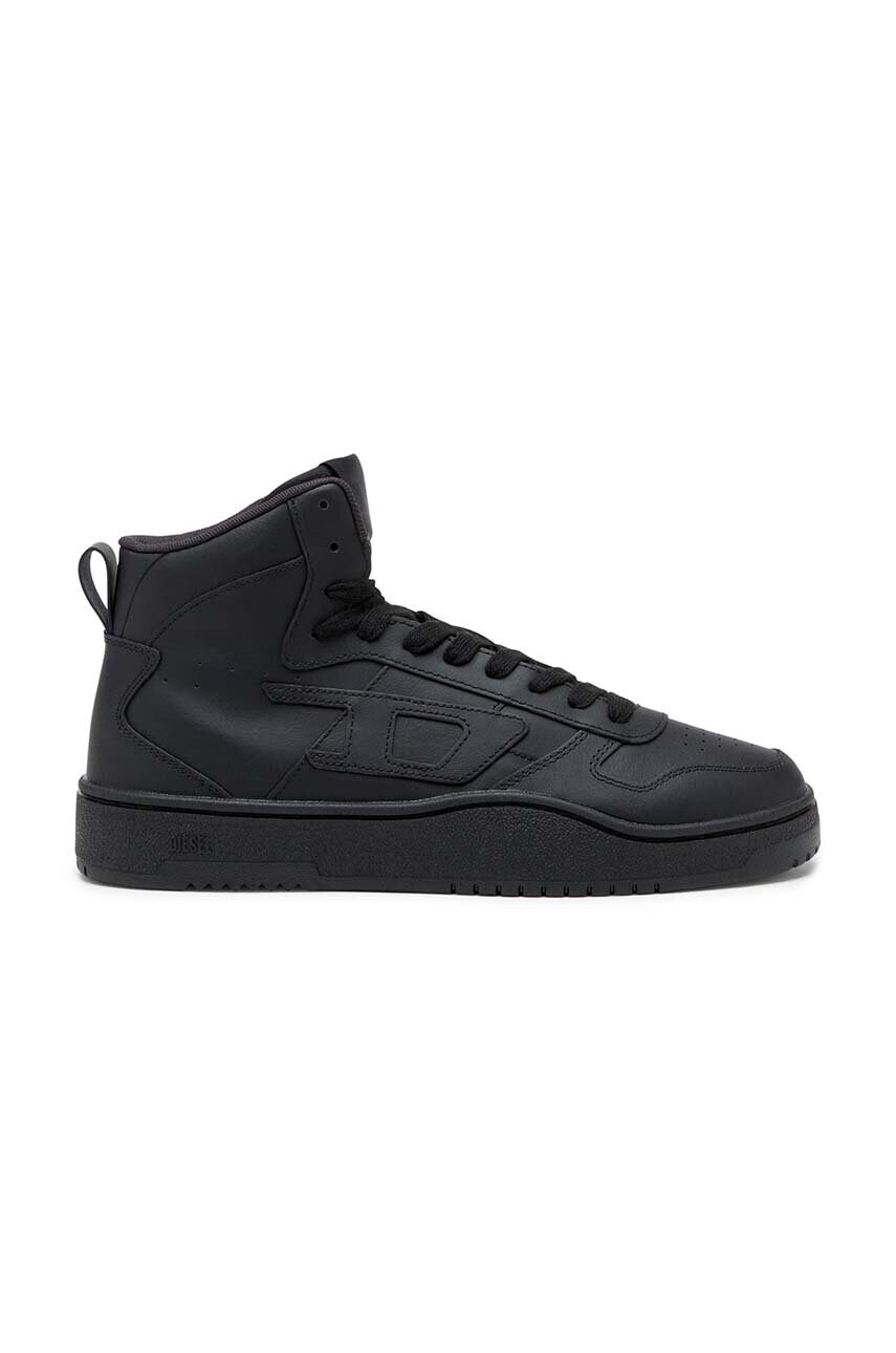 Diesel sneakers din piele S-Ukiyo V2 Mid culoarea negru, Y03364-P5576-T8013