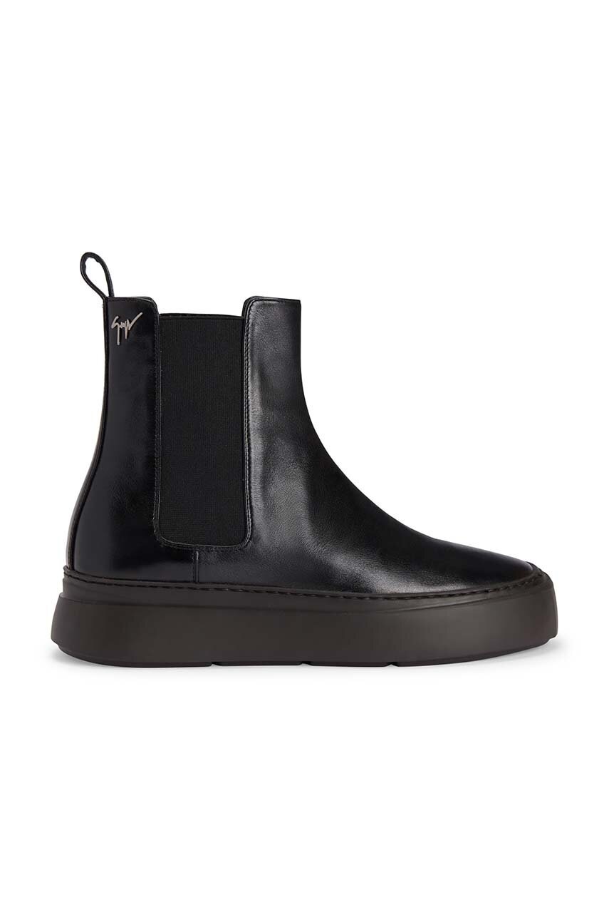 

Кожени боти челси Giuseppe Zanotti Alec в черно IU40024.001, Черен