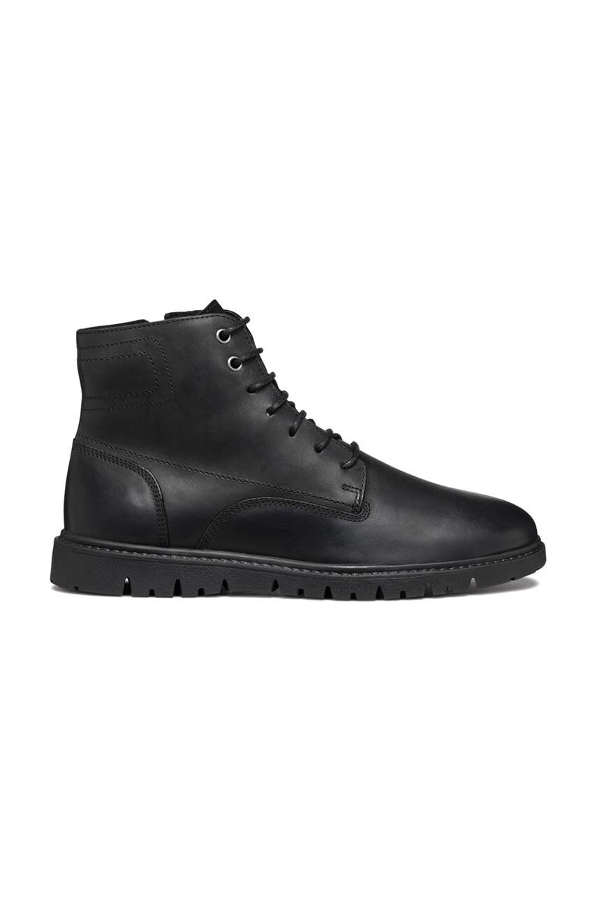 Geox ghete de piele U GHIACCIAIO barbati, culoarea negru, U36DGD 000CL C9999 Geox ghete de piele U GHIACCIAIO barbati, culoarea negru, U36DGD 000CL C9999