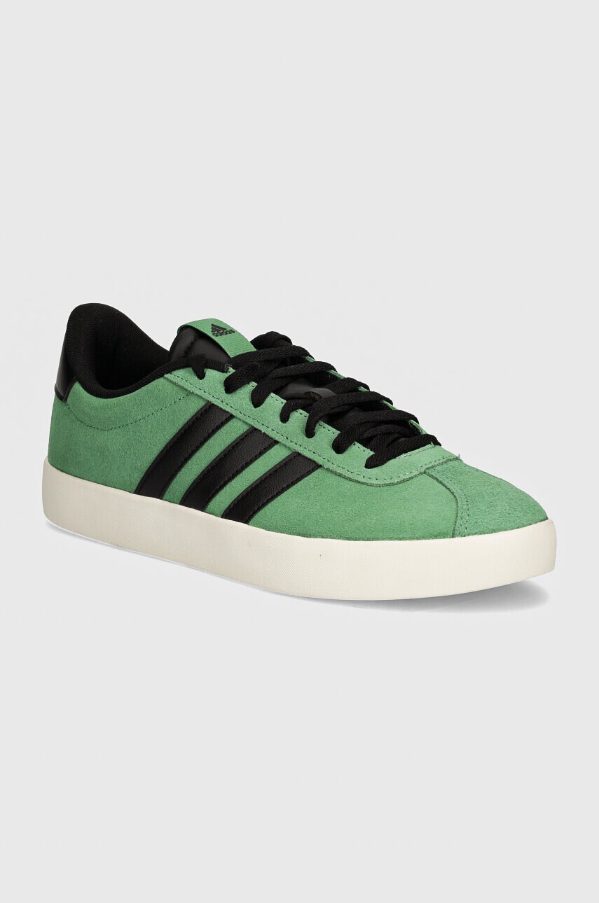 adidas Adidasi din piele intoarsa Vl Court culoarea verde, IF4459