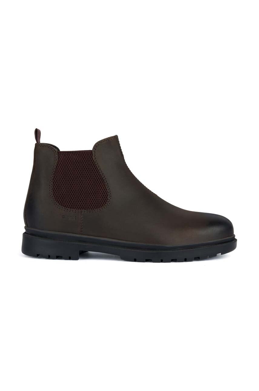 Geox ghete chelsea de piele U ANDALO barbati, culoarea maro, U16DDA 00045 C0720 Geox ghete chelsea de piele U ANDALO barbati, culoarea maro, U16DDA 00045 C0720