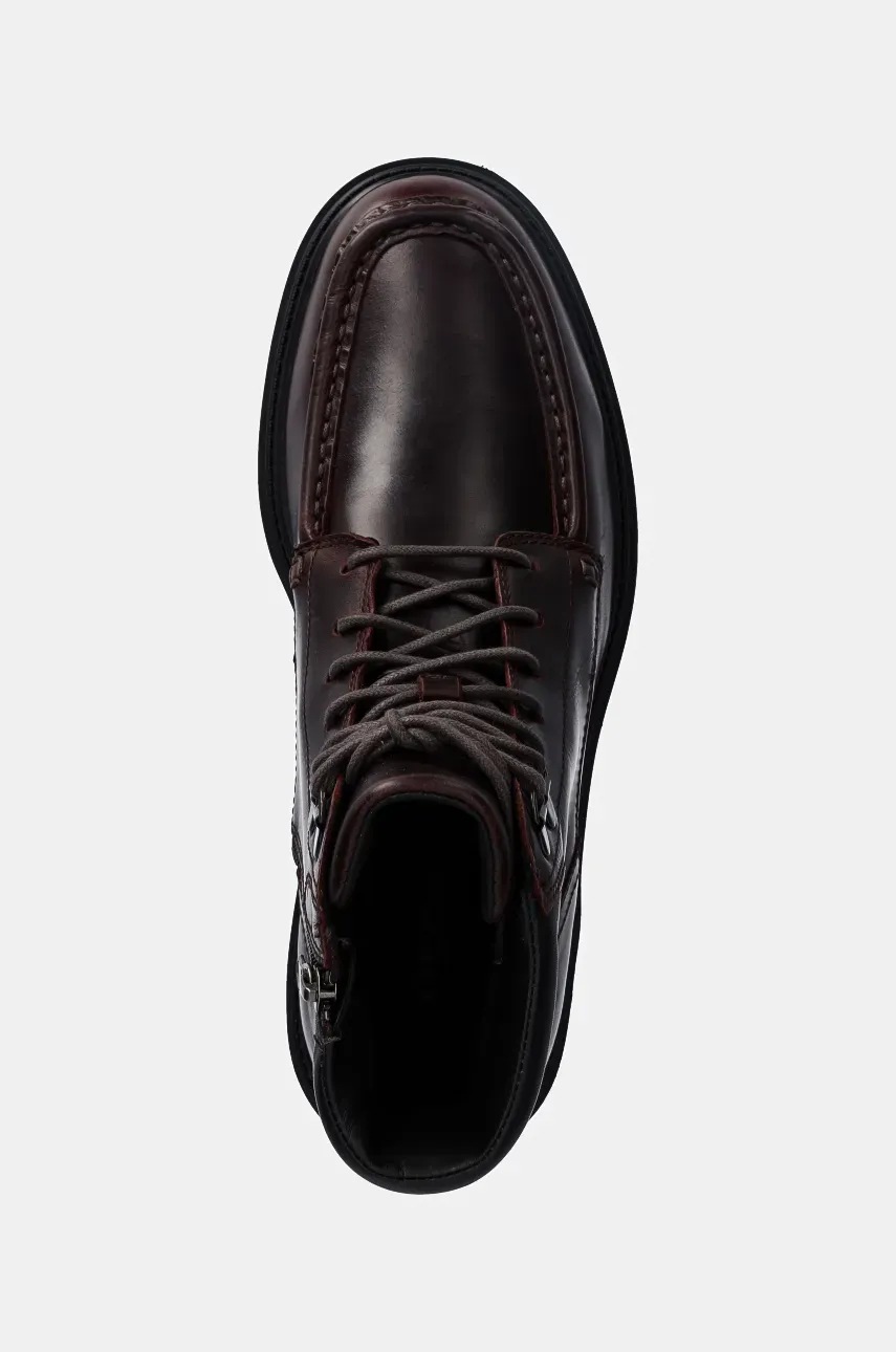 Δερμάτινα παπούτσια Geox U SPHERICA EC7 χρώμα: καφέ, U46FRG 000FF C7011 φωτογραφία