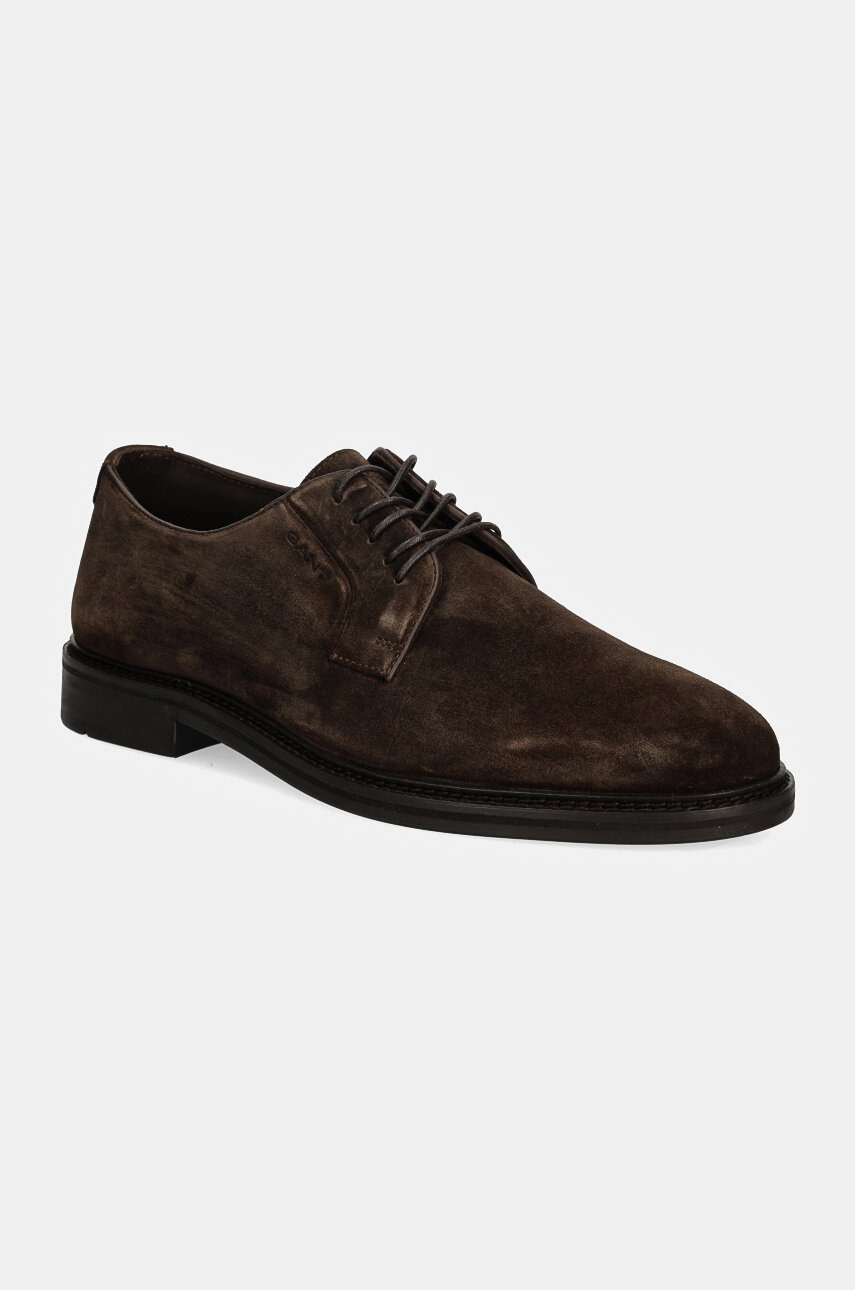 Gant pantofi de piele intoarsa Bidford barbati, culoarea maro, 29633727 G470 Gant pantofi de piele intoarsa Bidford barbati, culoarea maro, 29633727 G470