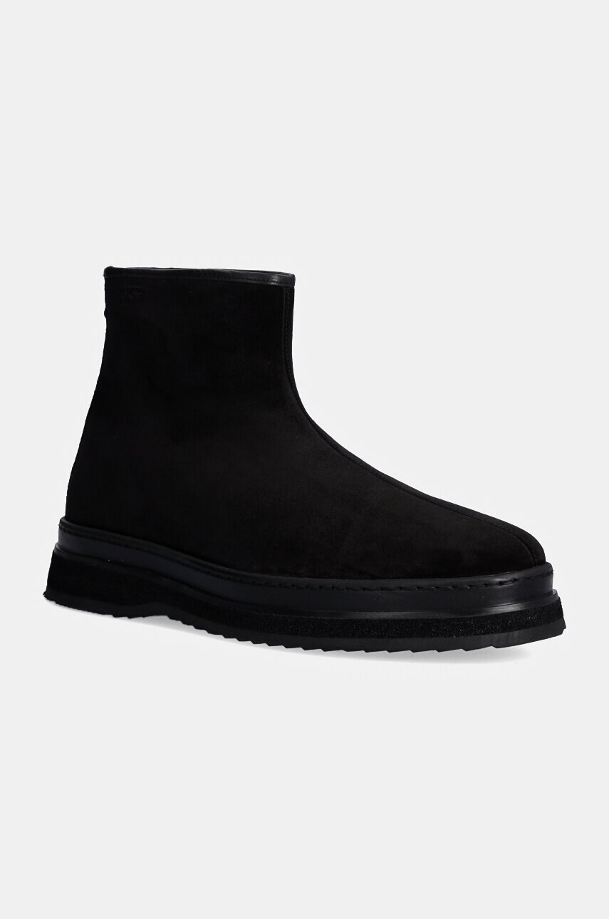 Gant pantofi de piele intoarsa Blistown barbati, culoarea negru, 29643734 G00