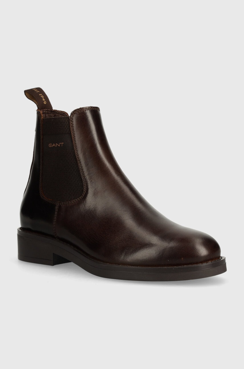 

Кожени боти челси Gant Prepdale в кафяво 29651751 G46, Кафяв