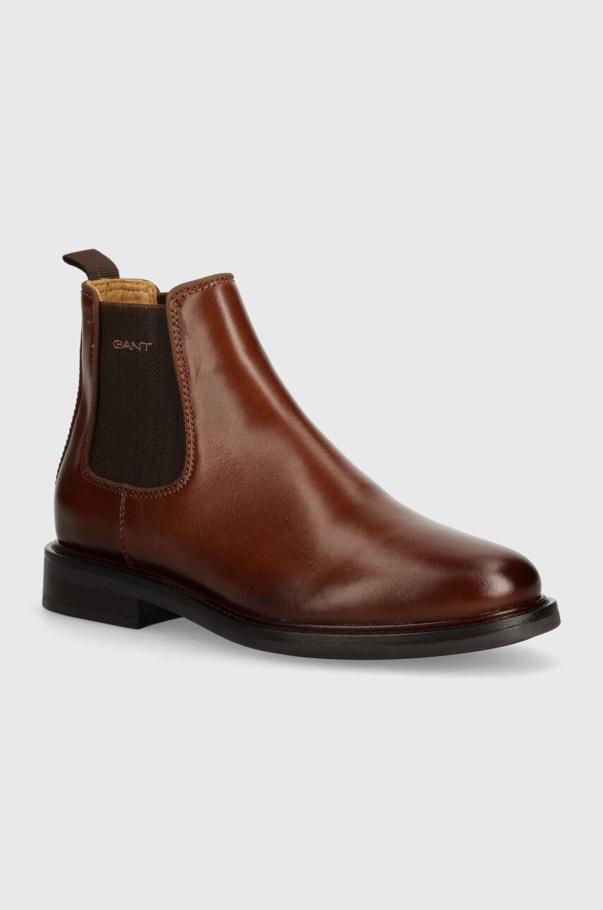 

Кожени боти челси Gant St Fairkon в кафяво 29651757 G45, Кафяв