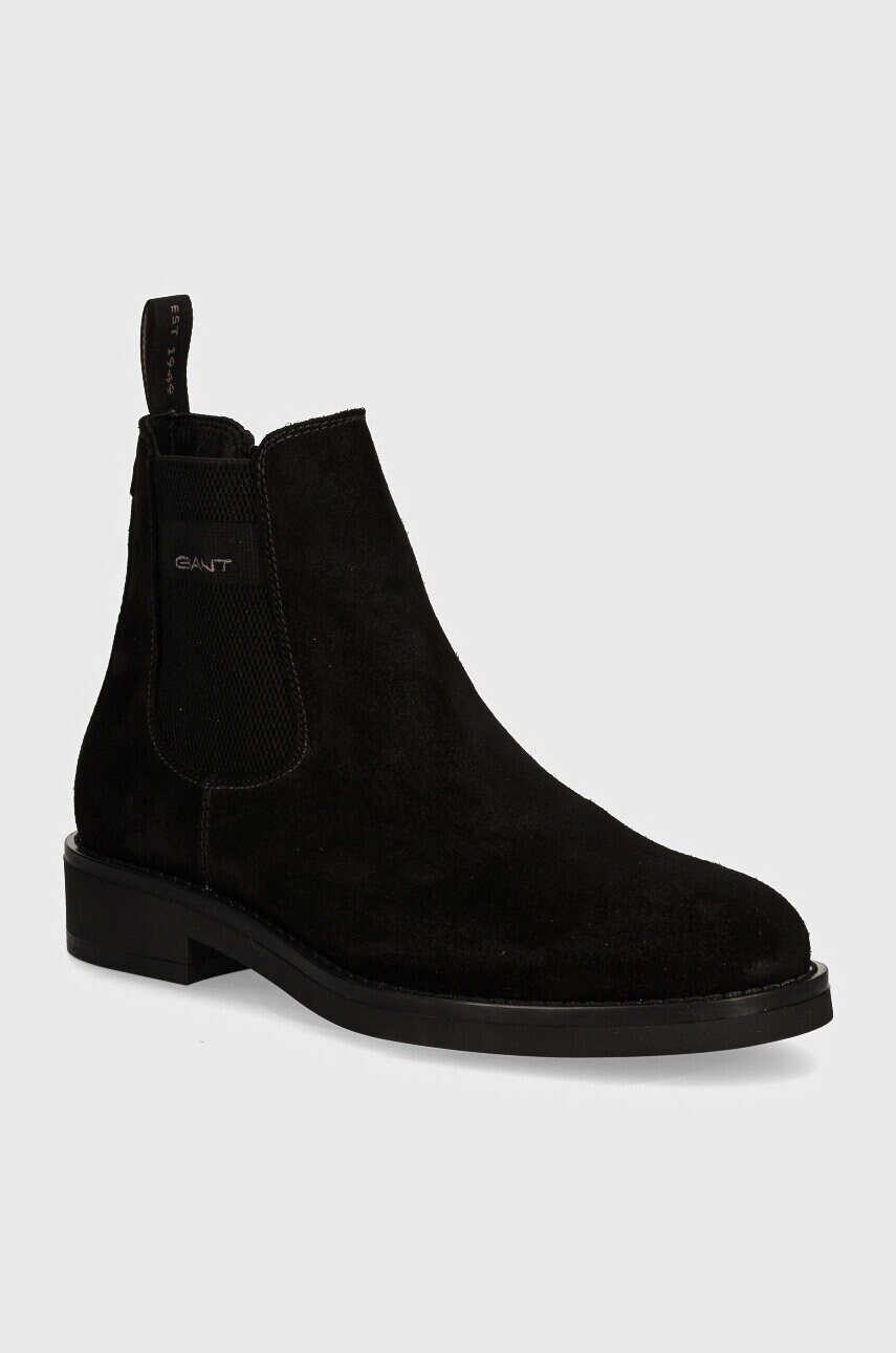 Gant botine din piele intoarsa Prepdale barbati, culoarea negru, 29653750 G00