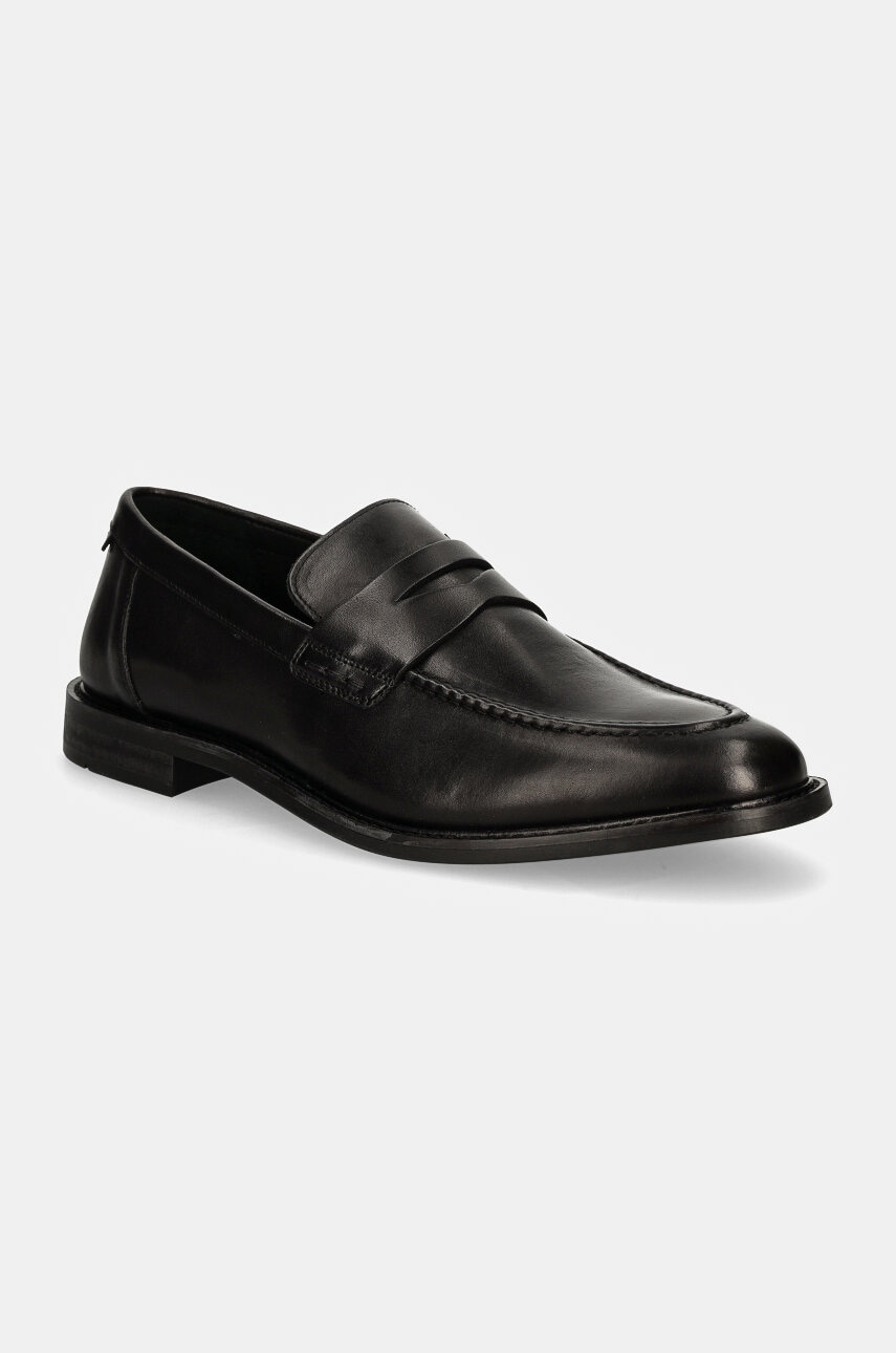Gant mocasini de piele Lozham barbati, culoarea negru, 29671746 G00 Gant mocasini de piele Lozham barbati, culoarea negru, 29671746 G00