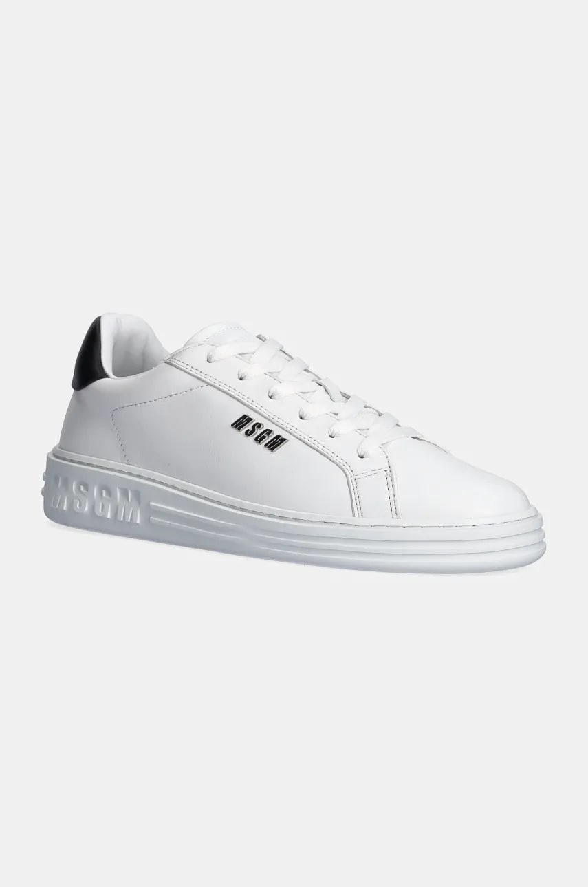 MSGM sneakers din piele culoarea alb, 3740MS506 787