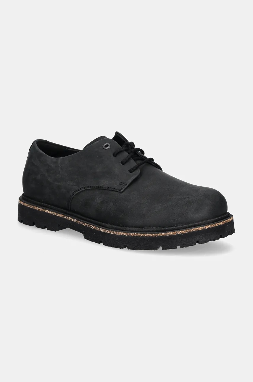 Birkenstock pantofi din nubuc Highwood Lace Low culoarea negru, 1028173 Birkenstock pantofi din nubuc Highwood Lace Low culoarea negru, 1028173