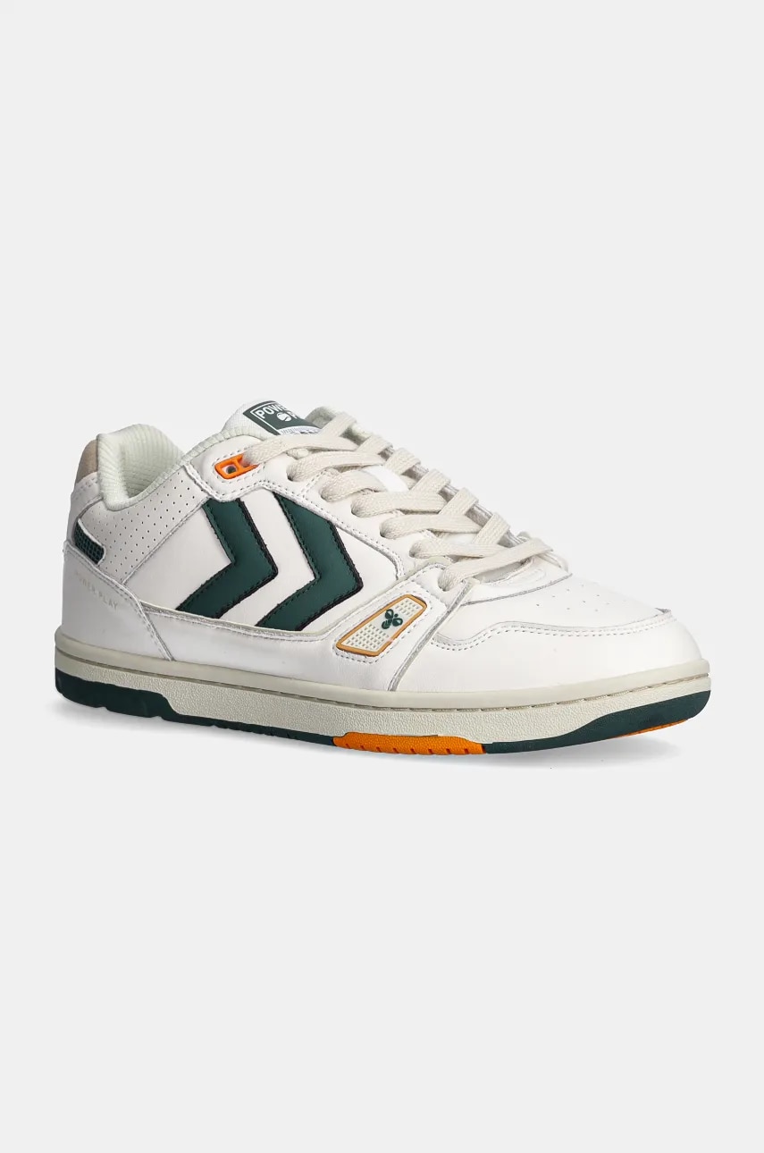 Hummel sneakers din piele Power Play Lx-e culoarea bej, 226244