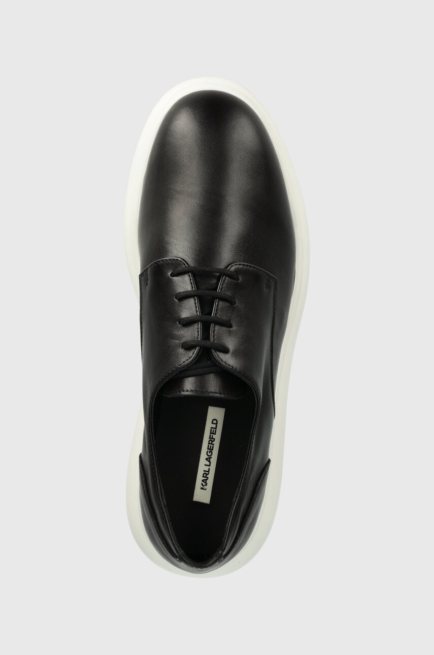 Шкіряні туфлі Karl Lagerfeld GRANBY чоловічі колір чорний KL22330 
