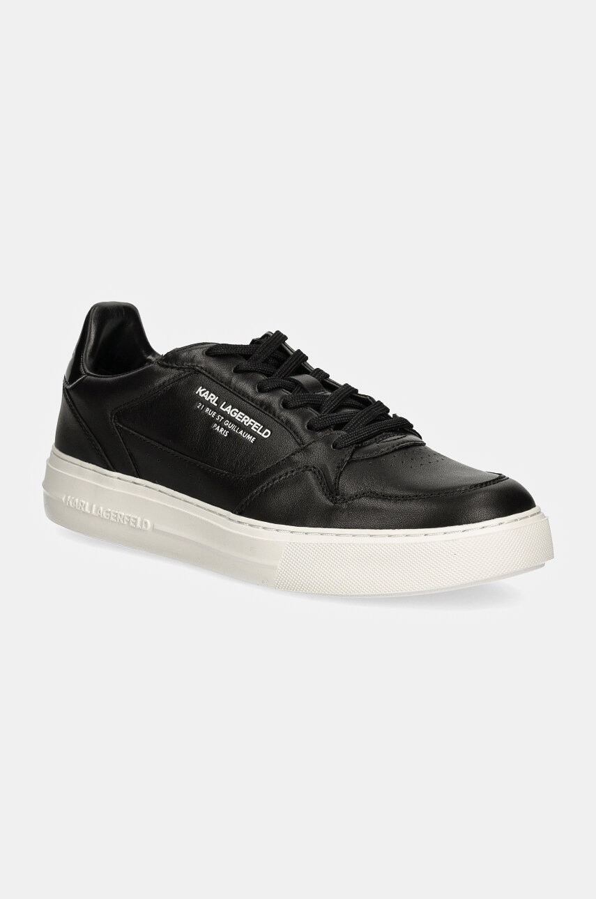 Karl Lagerfeld sneakers din piele T/KAP culoarea negru, KL51422