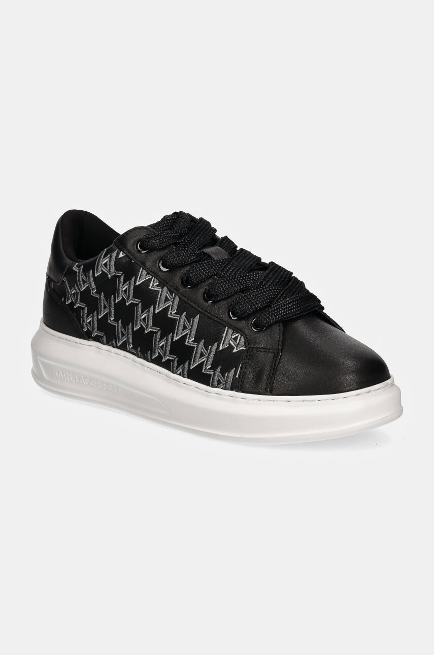 

Кожени маратонки Karl Lagerfeld KAPRI MENS в черно KL52511A, Черен