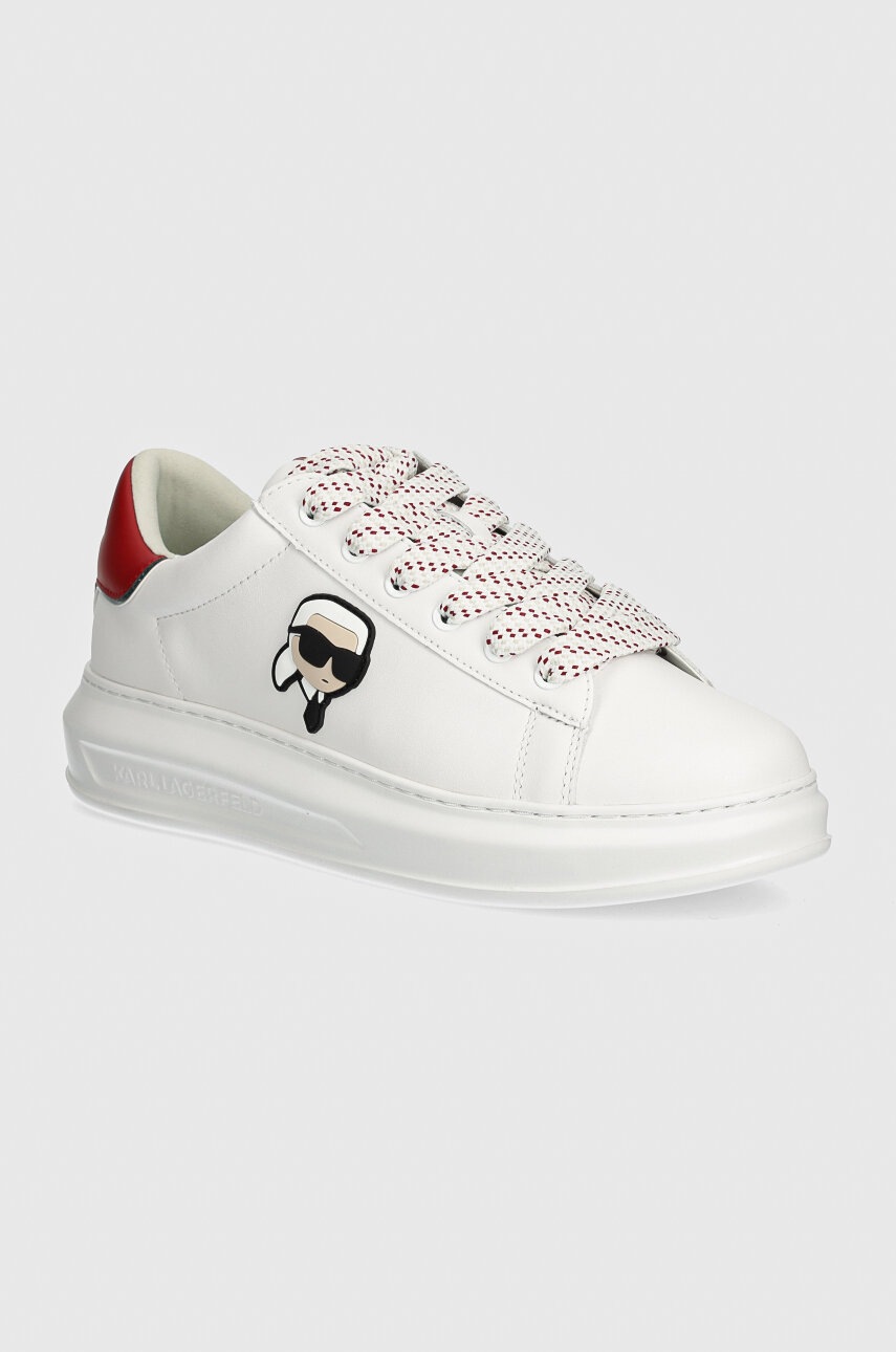 

Кожени маратонки Karl Lagerfeld KAPRI MENS в бяло KL52528, Бял