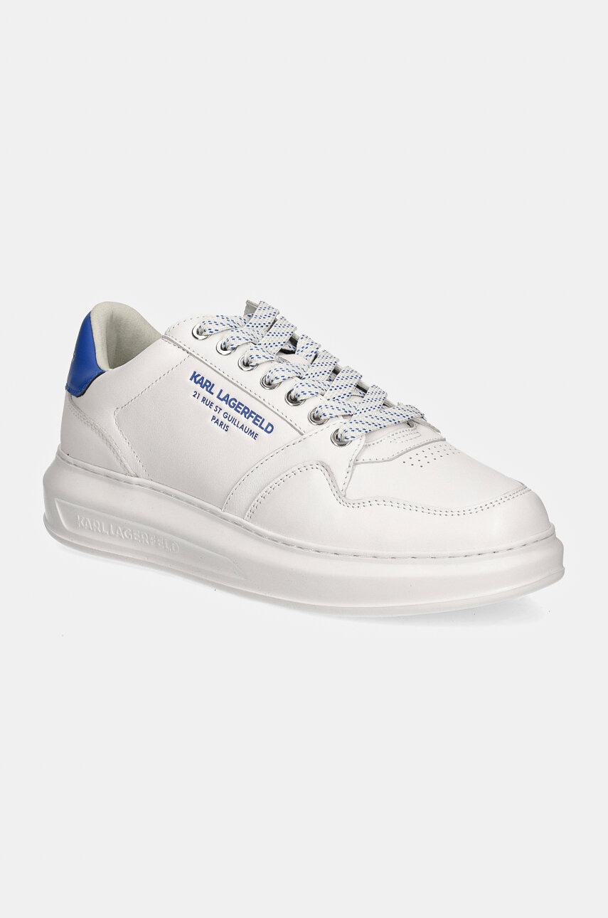 Karl Lagerfeld sneakers din piele KAPRI MENS culoarea alb, KL52537R Karl Lagerfeld sneakers din piele KAPRI MENS culoarea alb, KL52537R