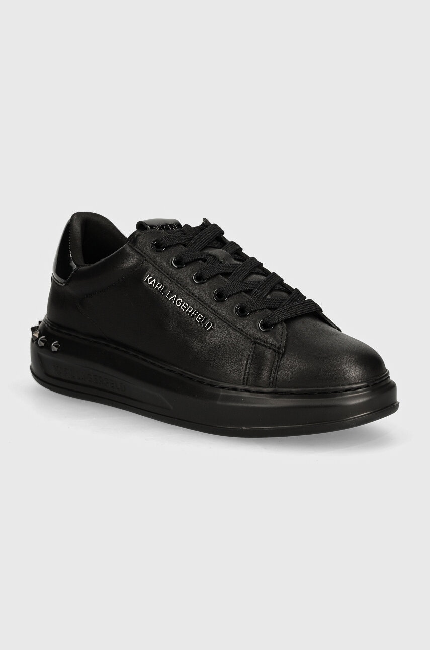 Karl Lagerfeld sneakers din piele KAPRI MENS culoarea negru, KL52574A Karl Lagerfeld sneakers din piele KAPRI MENS culoarea negru, KL52574A