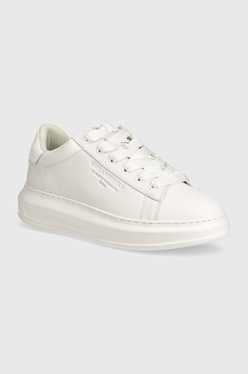 

Кожени маратонки Karl Lagerfeld KAPRI MENS в бяло KL52584, Бял