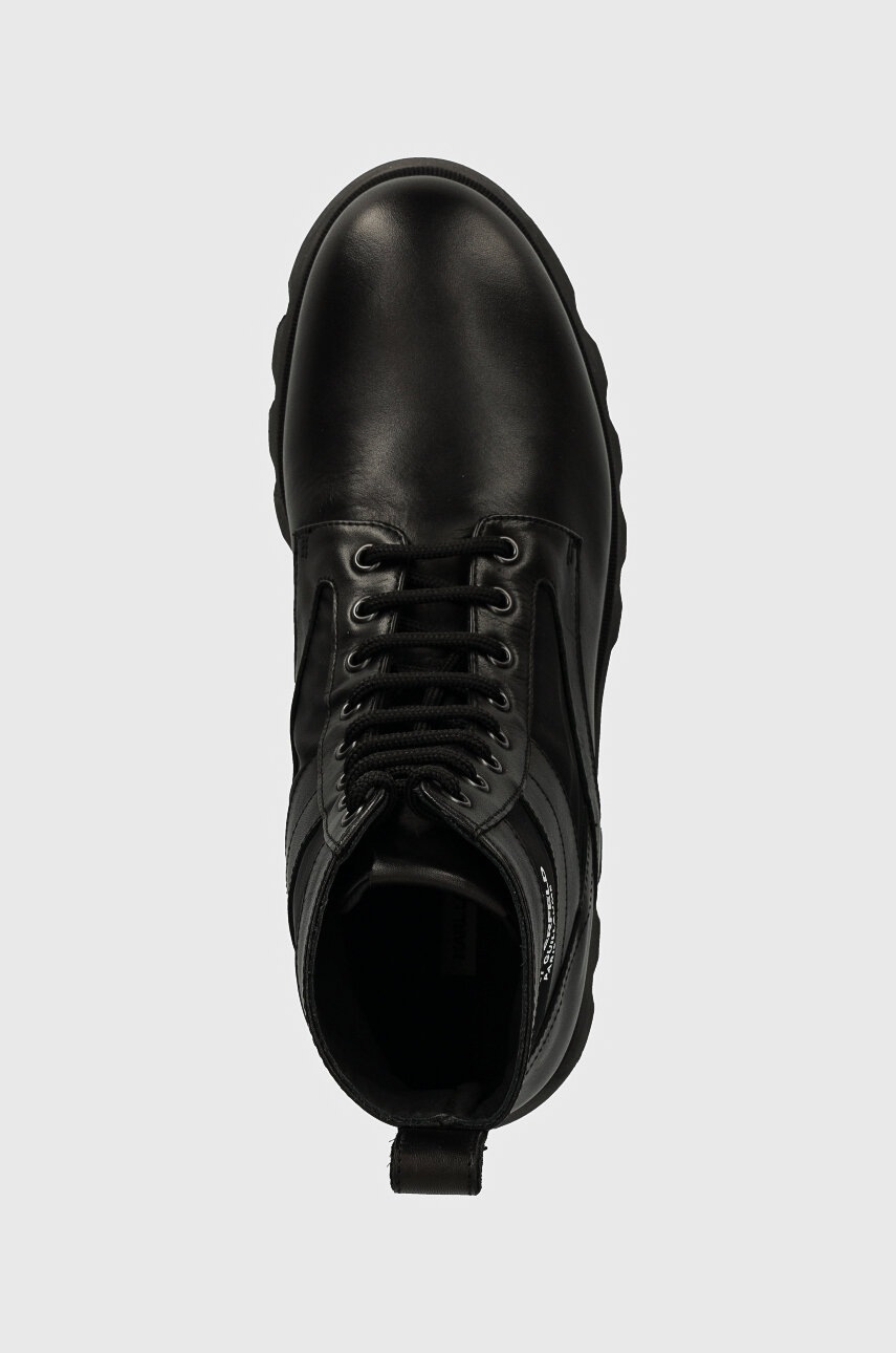 Δερμάτινες μπότες πεζοπορίας Karl Lagerfeld Terra φωτογραφία