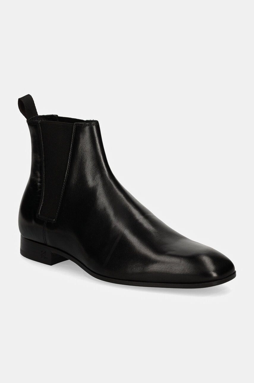 

Кожени боти челси Karl Lagerfeld SAMUEL в черно KL12344, Черен