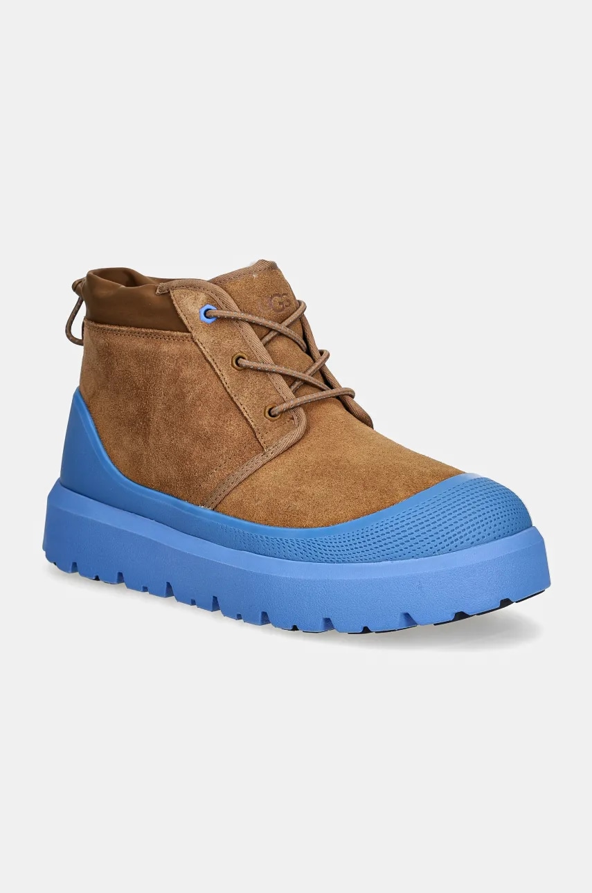 UGG pantofi de piele intoarsa Neumel Weather Hybrid barbati, culoarea maro, 1143991-CBG
