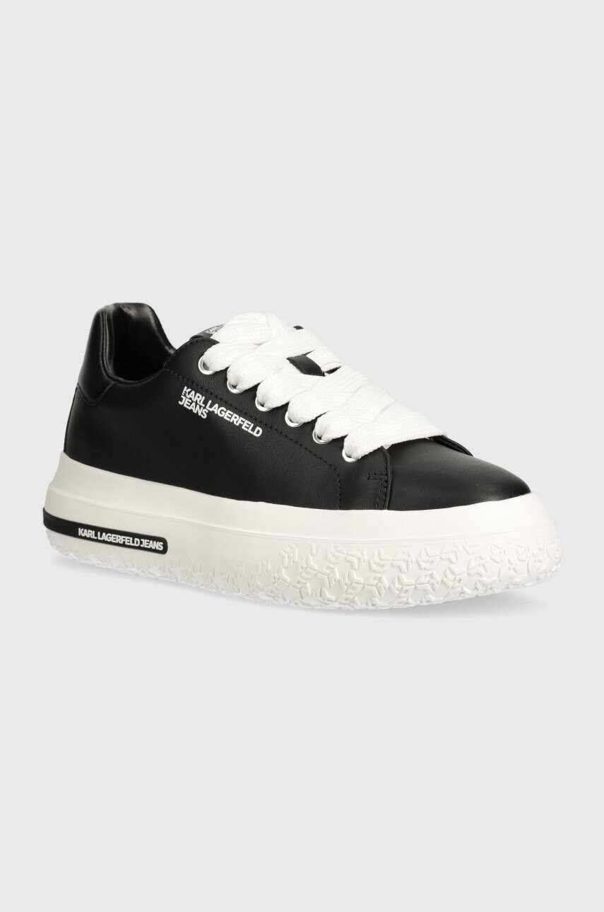 Karl Lagerfeld Jeans sneakers din piele KLJ KUP culoarea negru, KLJ54820