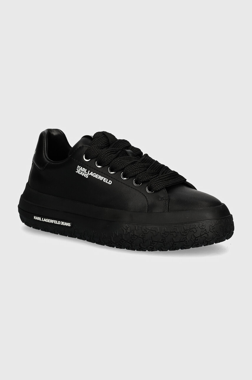 Karl Lagerfeld Jeans sneakers din piele KLJ KUP culoarea negru, KLJ54820 Karl Lagerfeld Jeans sneakers din piele KLJ KUP culoarea negru, KLJ54820