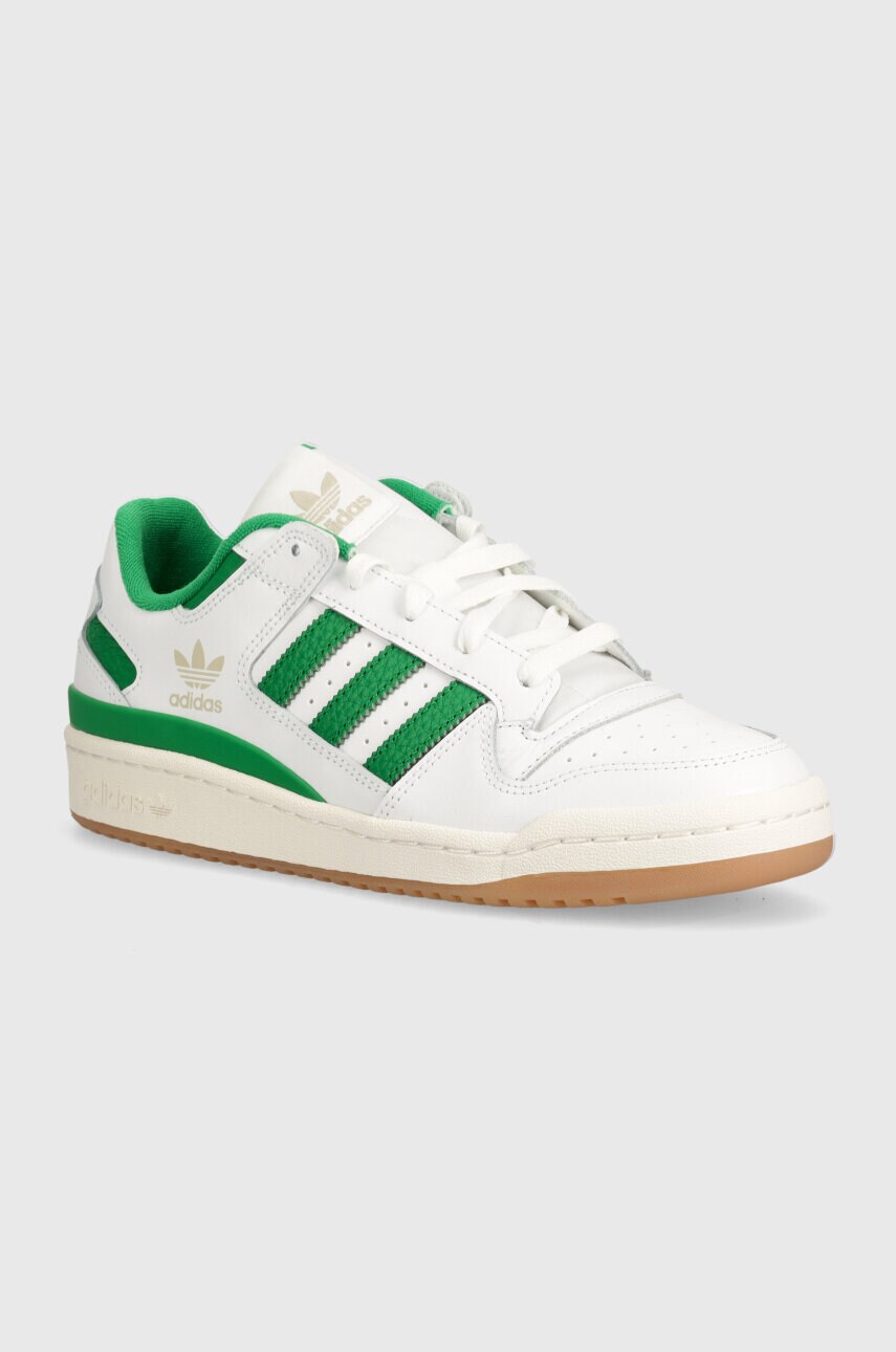 Levně Kožené tenisky adidas Originals Forum Low bílá barva, IH7820